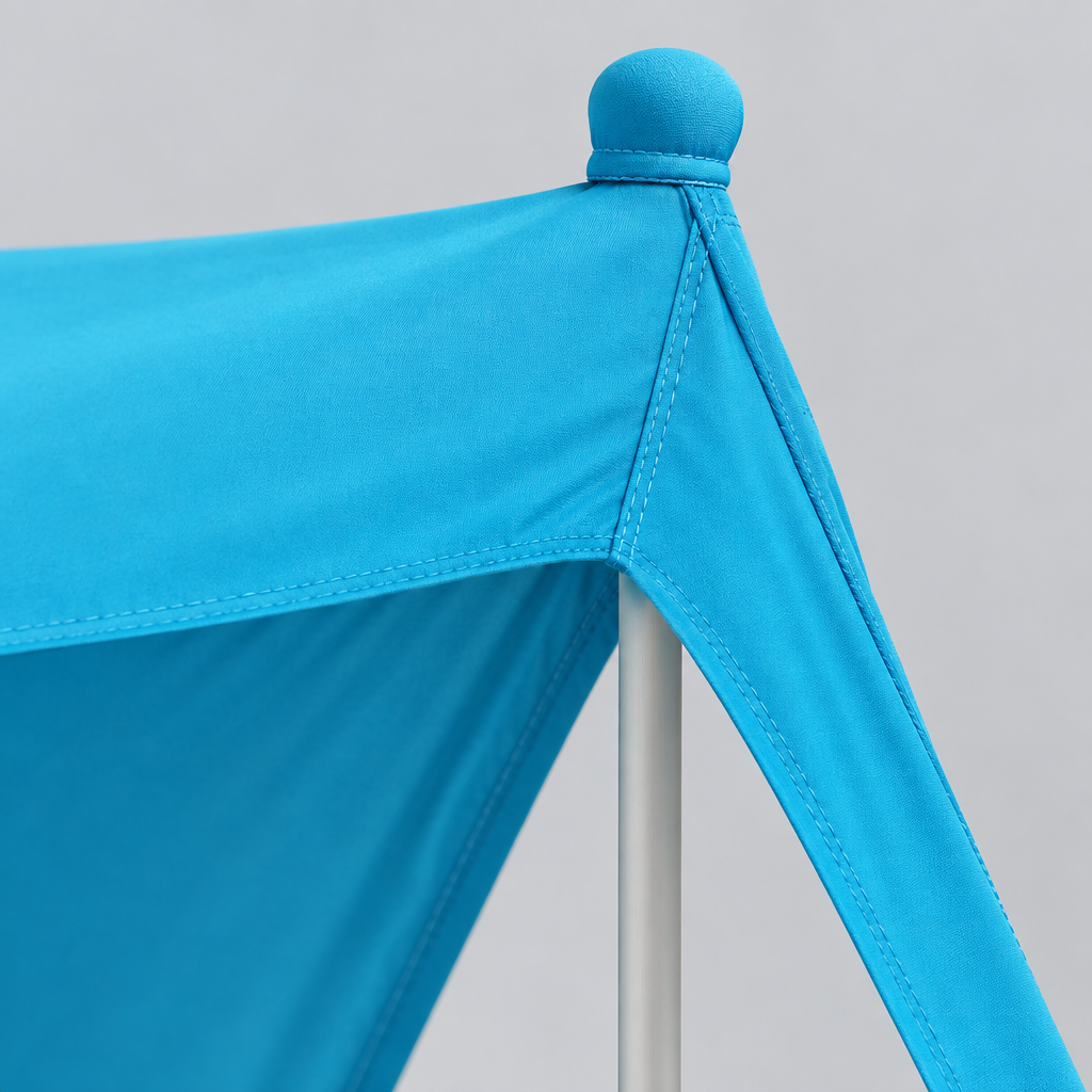 7.5 x 7.5 ft Beach Canopy, 6.6 ft Tall, Black