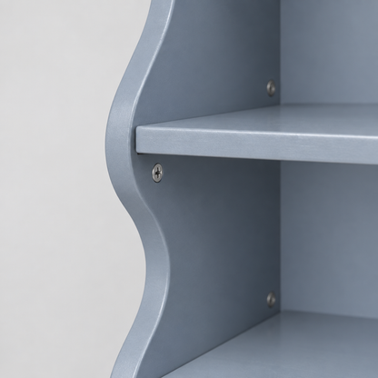 5-Tier Shelving Unit with Adjustable Shelves, Blue