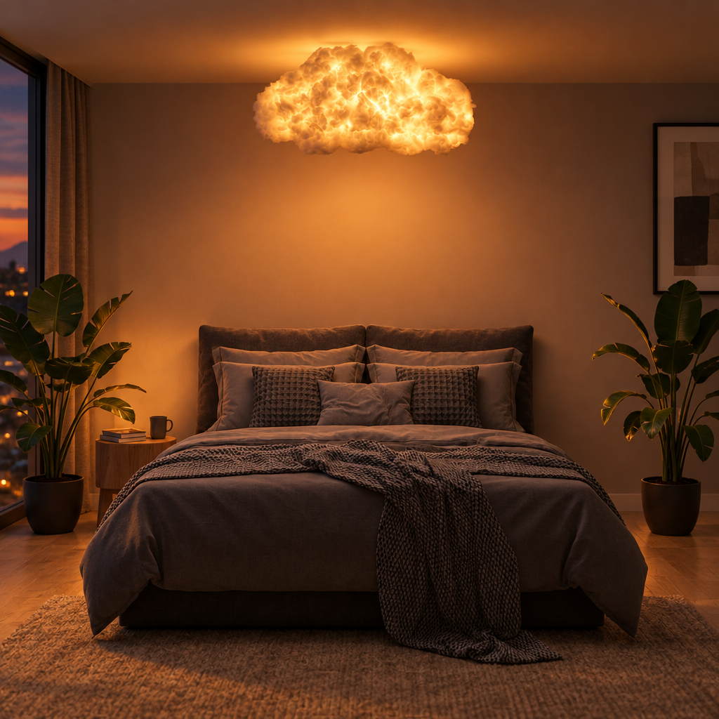Cloud Ceiling Lamp with Remote, RGB Color Changing LED
