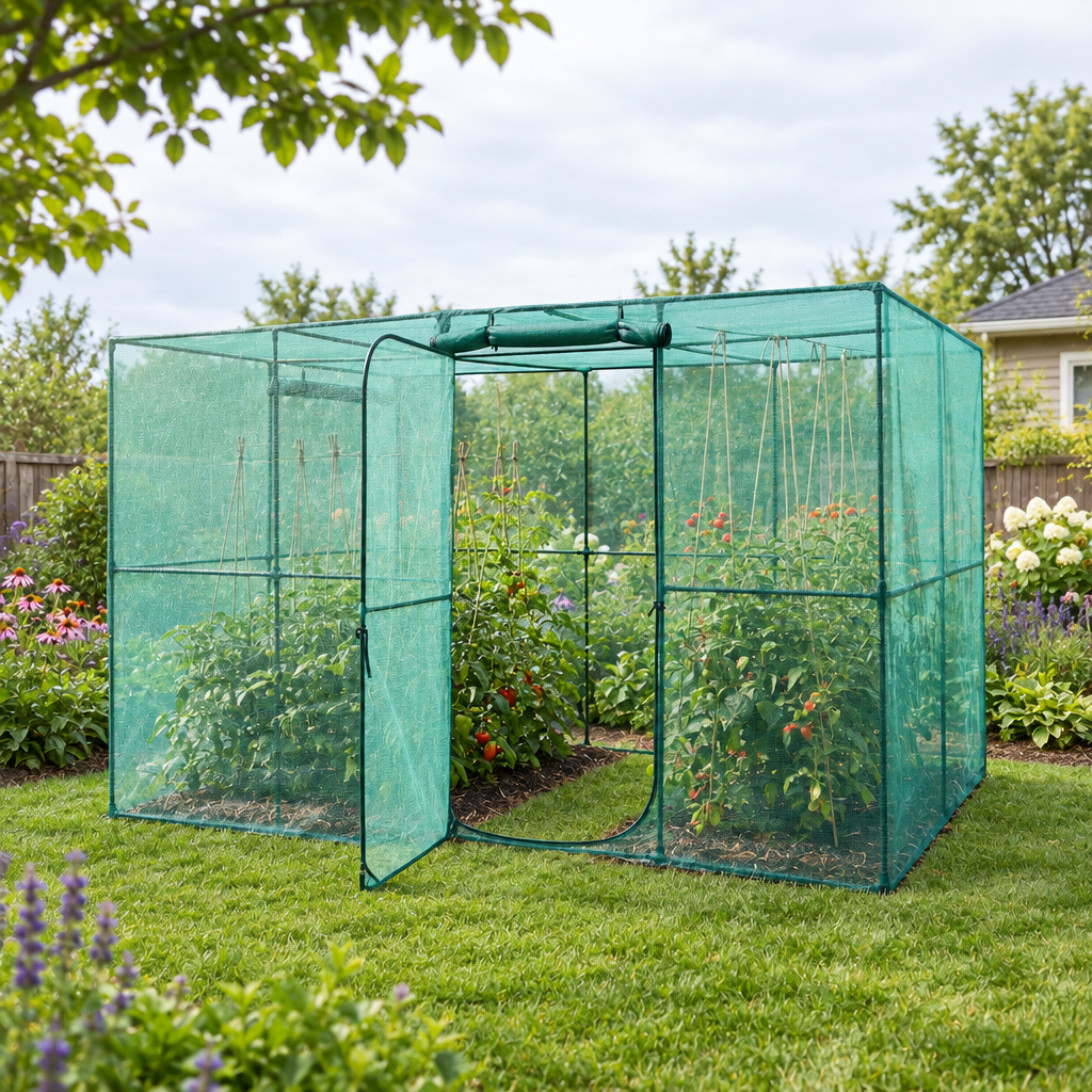 Crop Cage Plant Protection Tent, 9.5 x 6.36 x 6.36 ft