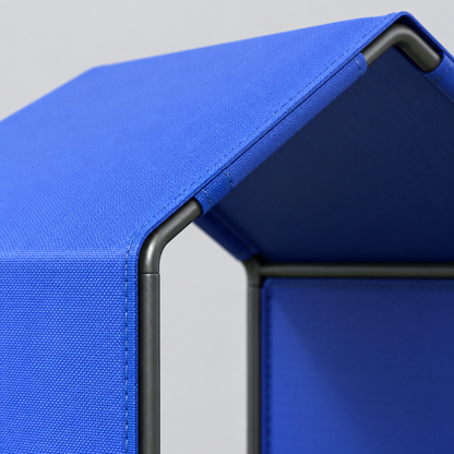 Dog Shade Shelter Tent, 47.8 in, Steel and Oxford, Blue