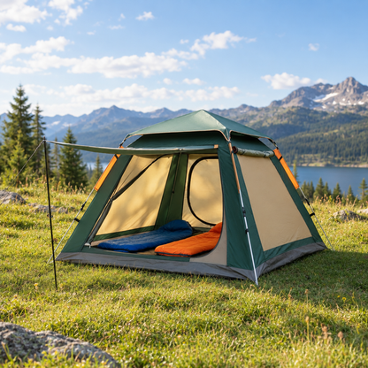 Instant Pop-up Camping Tent, 2 to 4 Person, Oxford