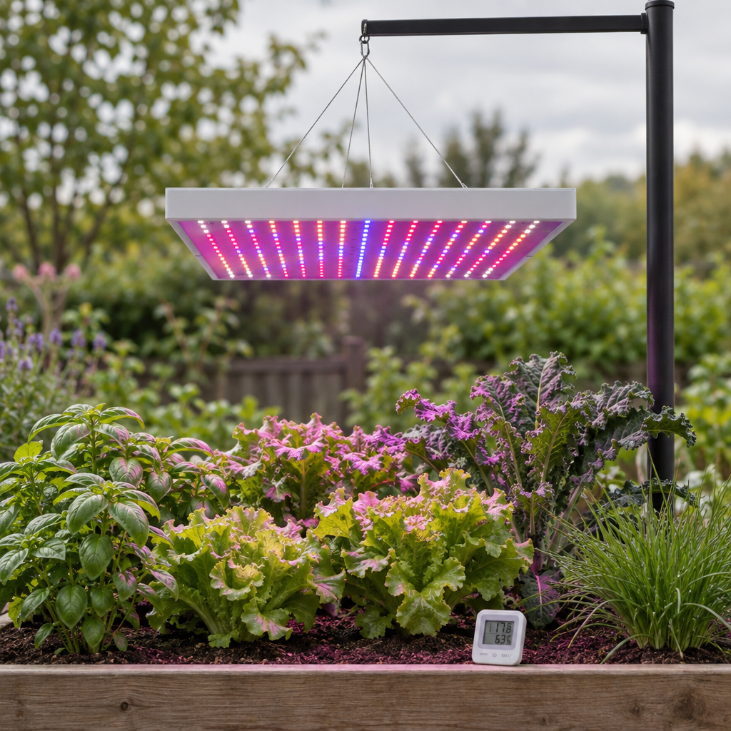 Full Spectrum 225 LED Suspended Plant Grow Light