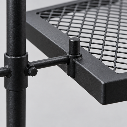Swivel Campfire Grill Grate, 16 in Steel, Black