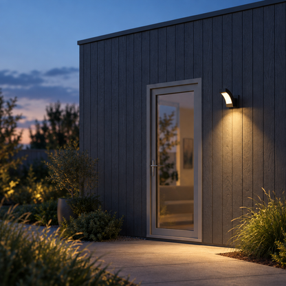 Aluminum Outdoor LED Wall Sconce, IP54, Modern Patio Light