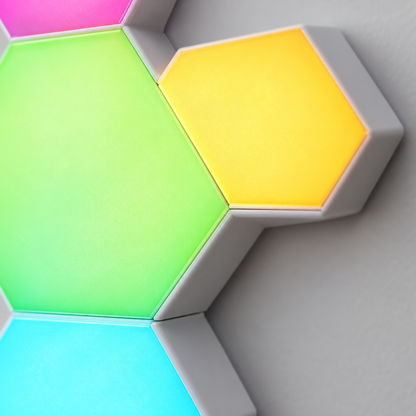 Hexagon LED Wall Panels, 10 Pack, App Controlled RGB
