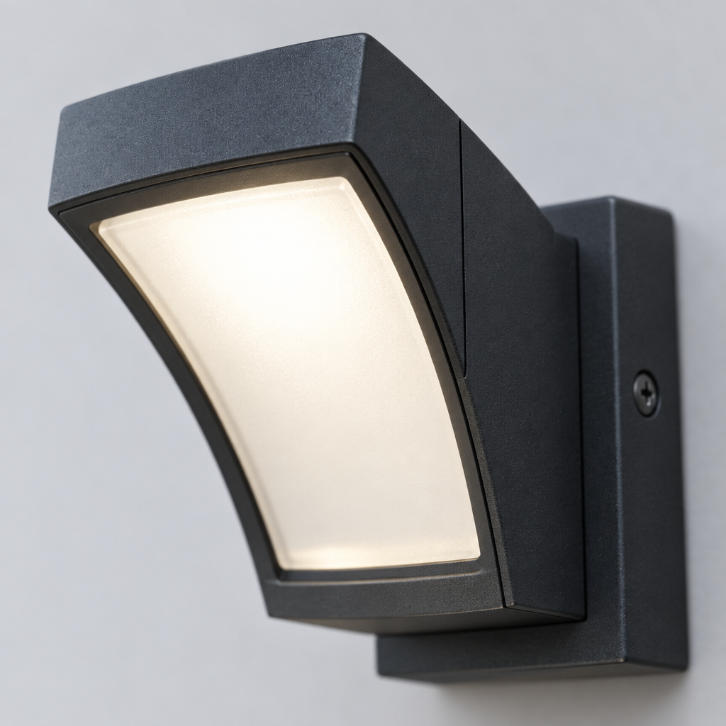Aluminum Outdoor LED Wall Sconce, IP54, Modern Patio Light