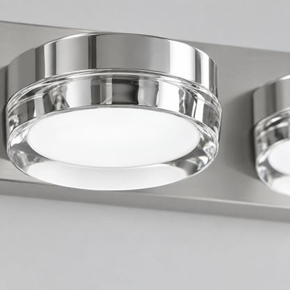 35 in 5-Light LED Vanity Bar, Chrome