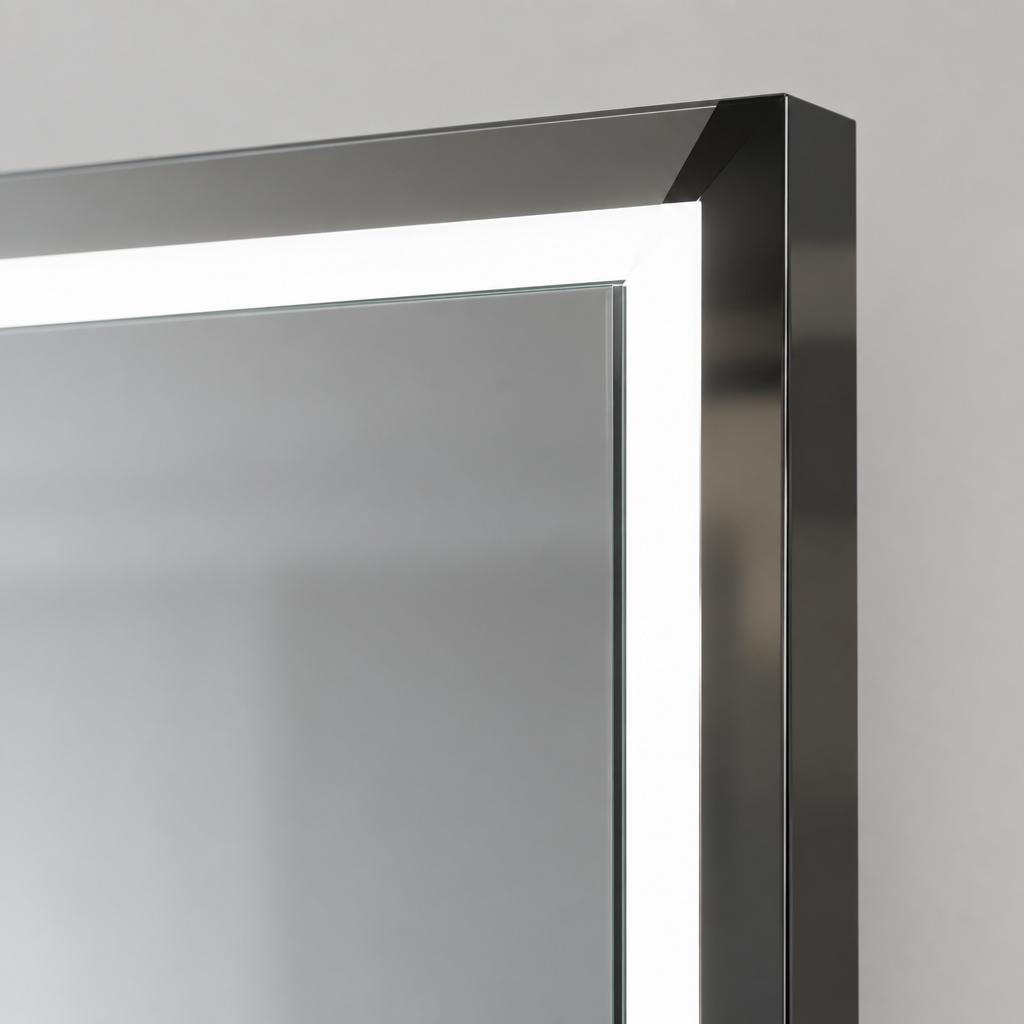 LED Bathroom Mirror with Touch Dimming and Defogger
