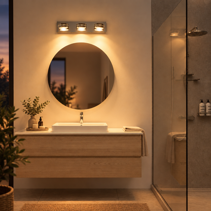 20 in 3-Light LED Vanity Bar, Chrome