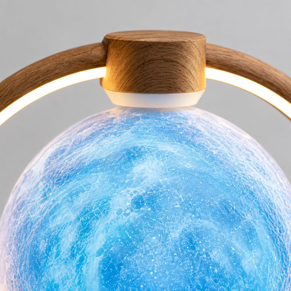 Levitating Moon Lamp with Bluetooth Speaker