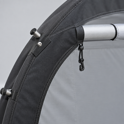 Fan Shaped Bike Storage Tent for 4 to 5 Bikes, Black