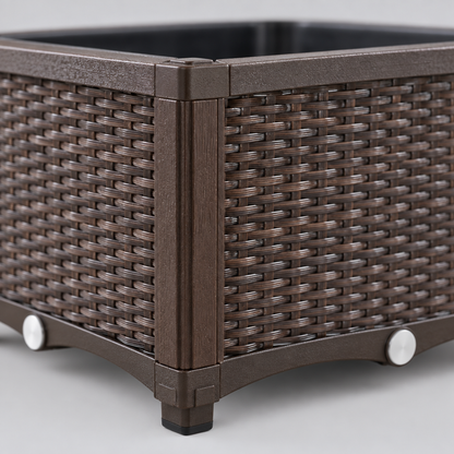 Self-Watering Raised Garden Bed Planter, Brown