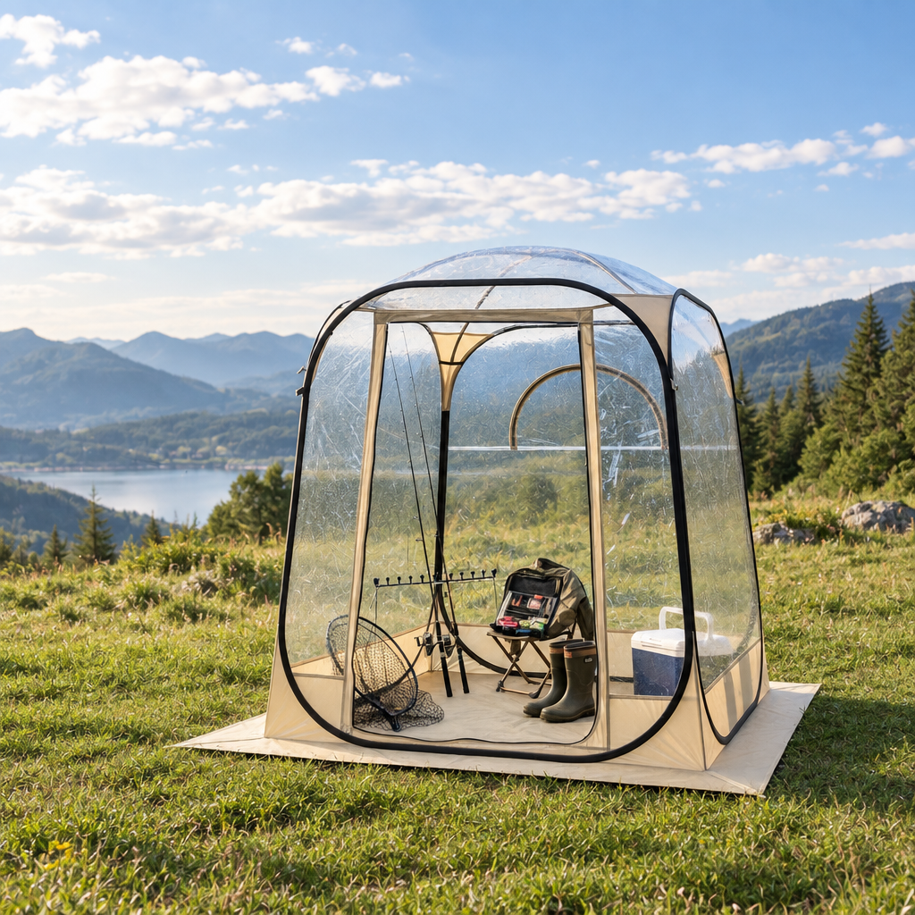 50 in Pop-Up Clear Bubble Tent for One Person
