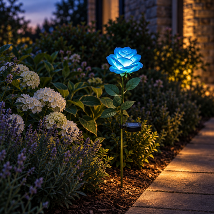 Solar Rose Flower Garden Lights, 8 Pack (2 x 4 Pack)