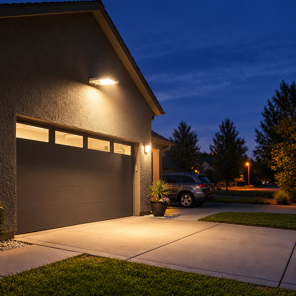 Solar Wall Light, 60 LED Motion Sensor, Remote, White