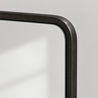 Black Metal Frame Wall Mirror, 22 x 30 or 24 x 36 in