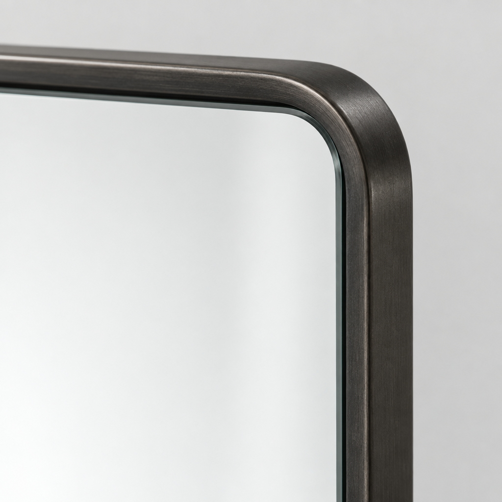 Large Rectangular Metal Frame Wall Mirror, up to 32 x 48 in