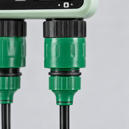 3 Outlet Hose Water Timer with LCD Display, Green