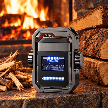Arc lighter on hearth