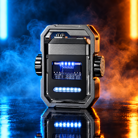 Black rechargeable arc lighter