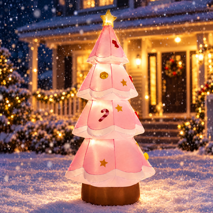 Lighted Christmas tree inflatable