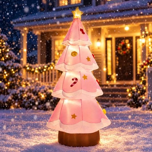 Lighted Christmas tree inflatable