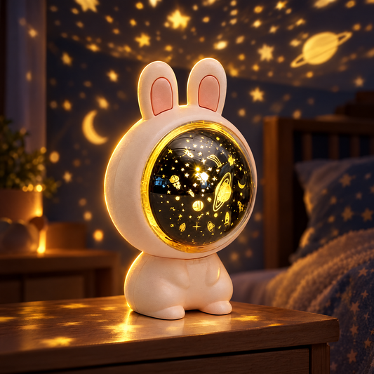 Rabbit star projector night light