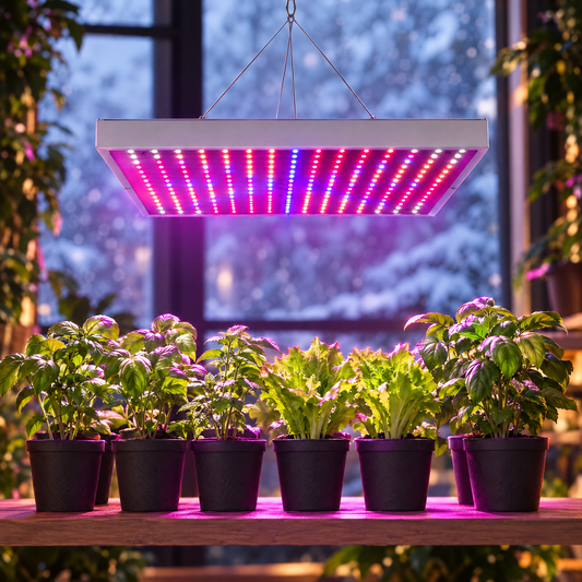 Hanging full spectrum LED grow light